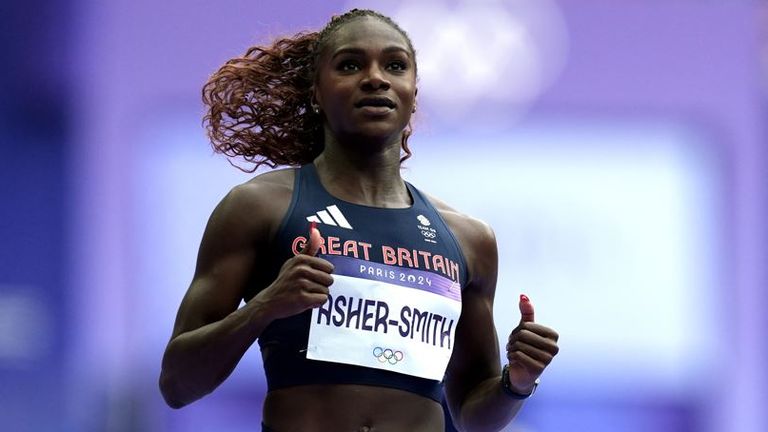 Dina Asher-Smith is one of two Brits through to the women's 200m final