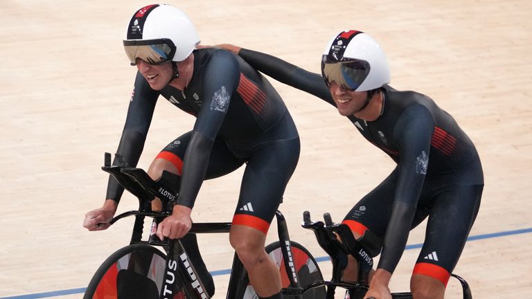 Great Britain had to settle for silver in the men's team pursuit
