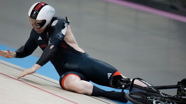 Jack Carlin missed out on a medal in the men's keirin event