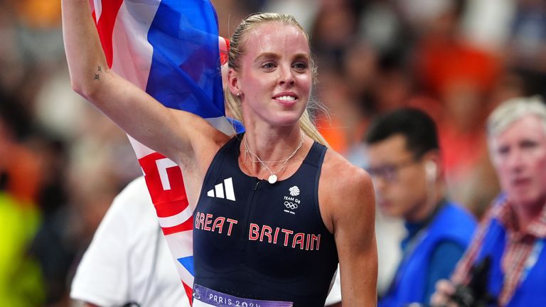 Keely Hodgkinson won gold in the women's 800m final at the Paris Olympics