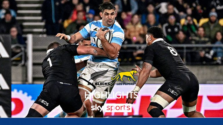 Highlights of the thrilling Rugby Championship clash between New Zealand and Argentina in Wellington