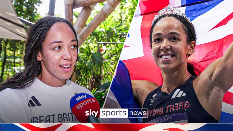 Katarina Johnson-Thompson expresses her excitement after taking her first Olympic medal with a silver in the women's heptathlon