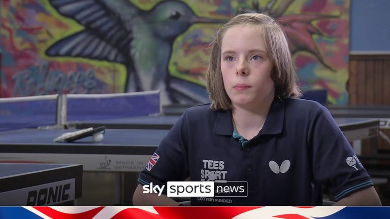 Fourteen-year-old table tennis star Bly Twomey is aiming to win gold for ParalympicsGB at the upcoming Games in Paris