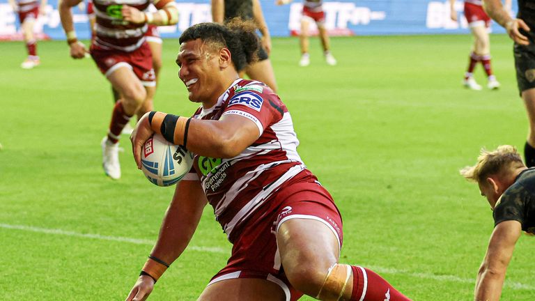 Patrick Mago was happy to get involved in Wigan's try-scoring action 