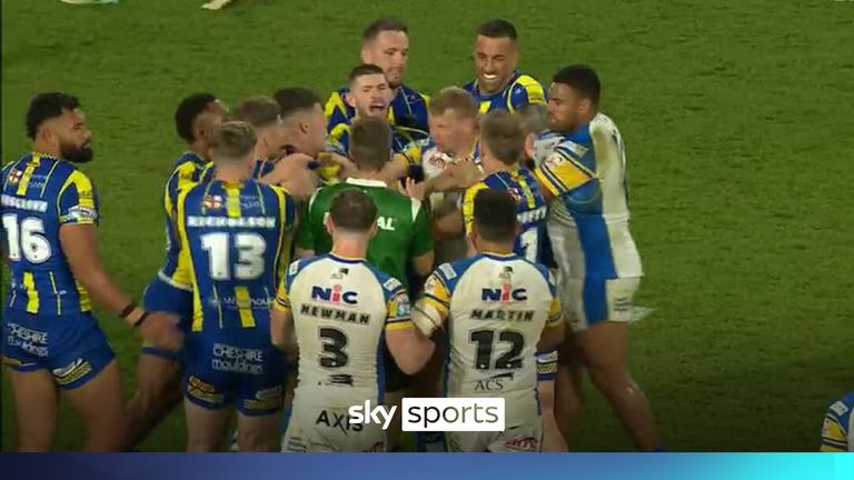 Tensions were running high in the Magic Weekend game between Warrington and Leeds as Sam Lisone and Rodick Tai were shown yellow cards for clashing in the second half