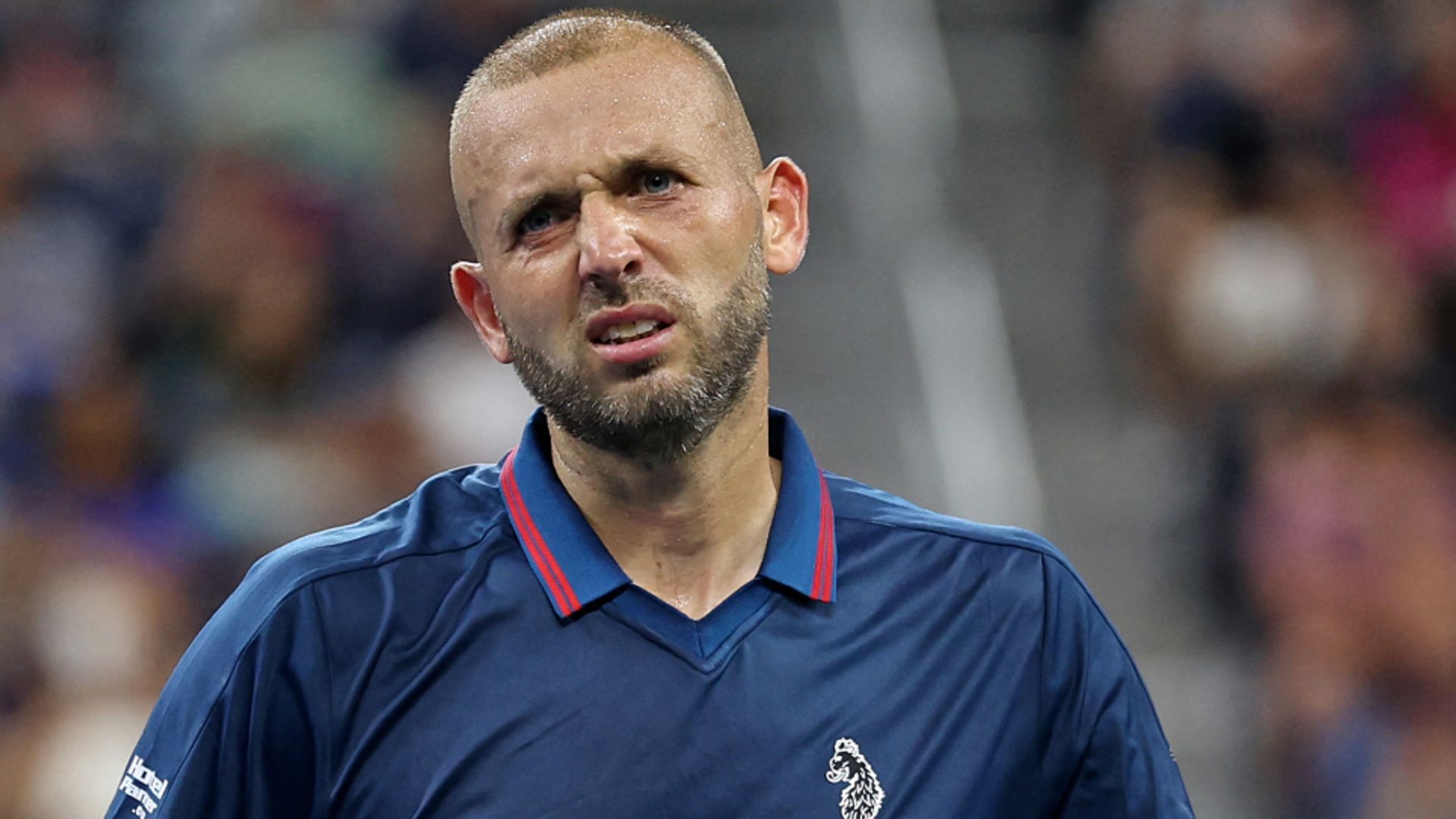 Exhausted Evans runs out of steam in defeat to De Minaur at US Open