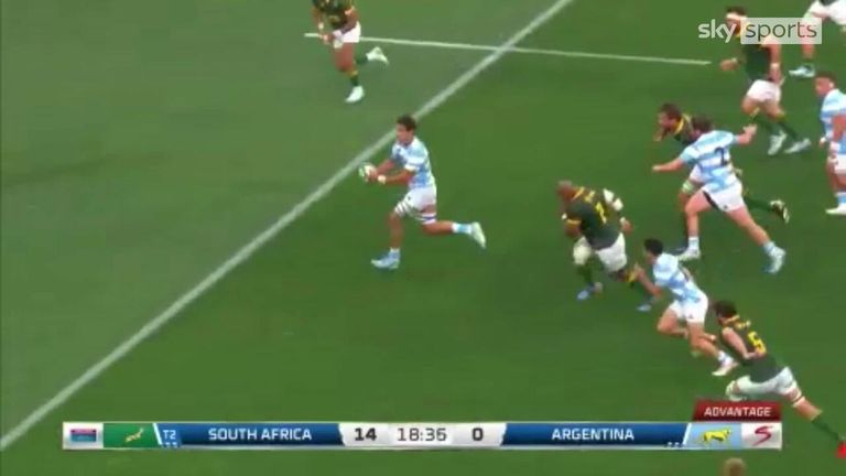 Argentina hit back with a classy try during their clash against South Africa in Rugby Championship decider in Nelspruit