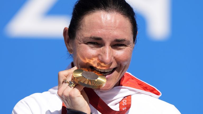 Dame Sarah Storey won her first Paralympic medal at the Barcelona games in 1992