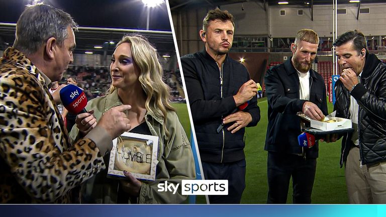 Leigh Leopards owner Derek Beaumont delivered a humble pie to the Sky Sports pundits due to their early season predictions and then they ate it!