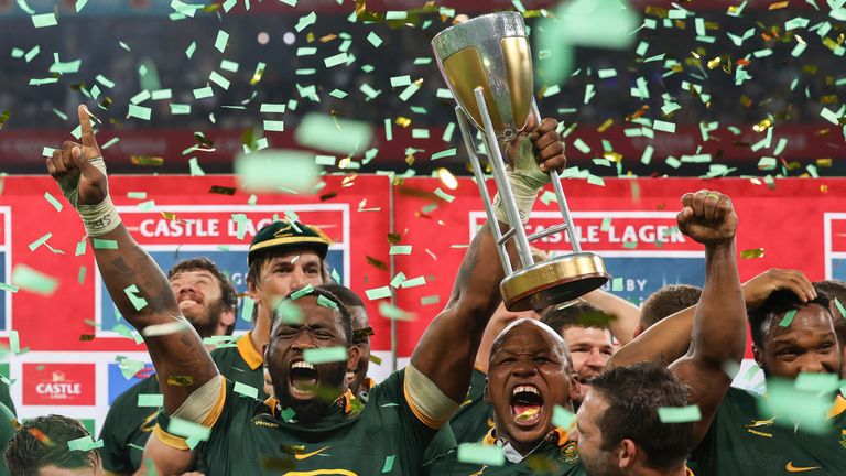 The title sees the Springboks win the Rugby Championship for the first time since 2019, and only the second since 2009