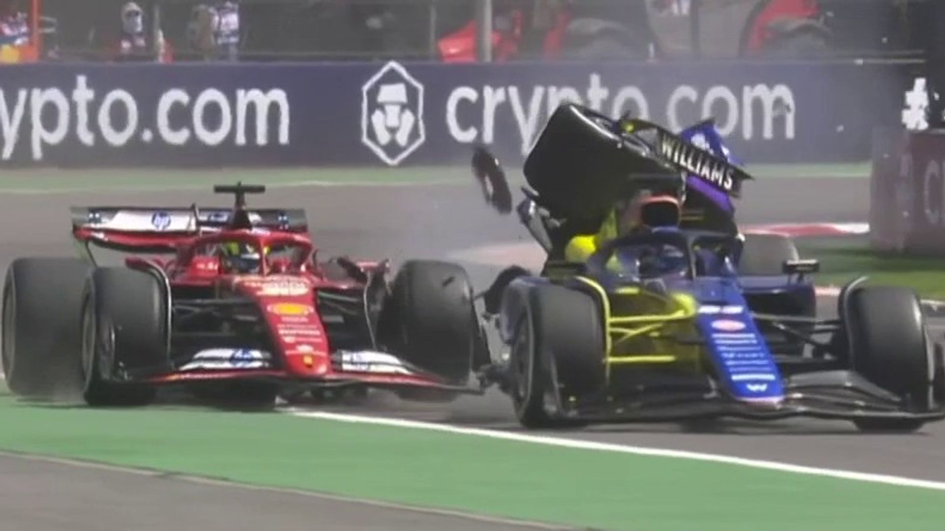 Mexico City GP LIVE! Russell quickest after Albon crashes dramatically