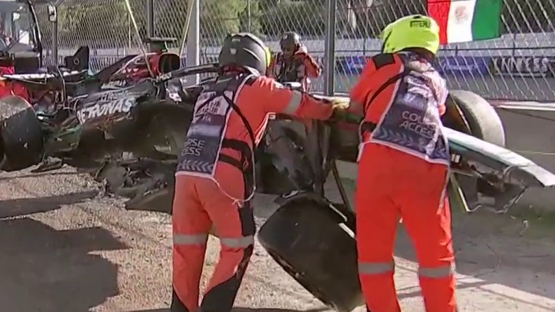 Mexico City GP LIVE! Huge crash for Russell in second practice, Verstappen sidelined