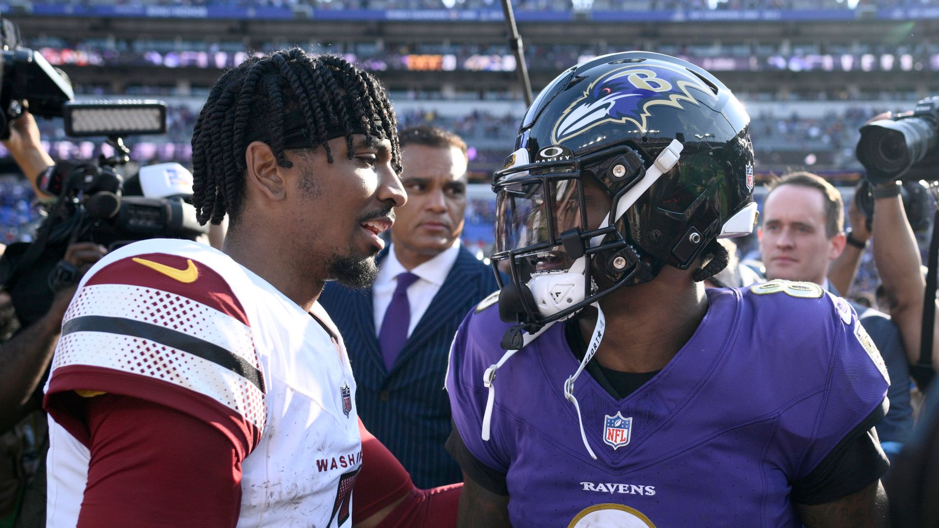 Jackson's Ravens beat Daniels' Commanders in epic QB battle