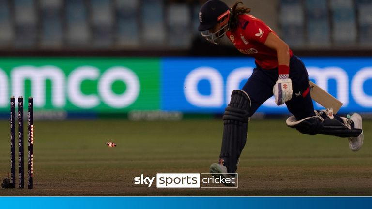 England lost the wickets of Danni Wyatt-Hodge and Maia Bouchier thanks to some sensational fielding from Deandra Dottin