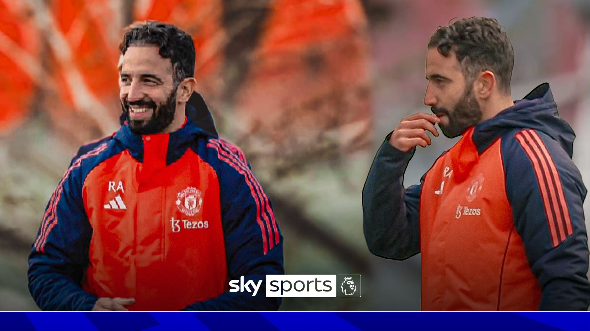 Amorim gets stuck in! New boss hands on in first training session