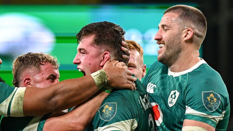 Gus McCarthy put the seal on Ireland's victory with a debut try