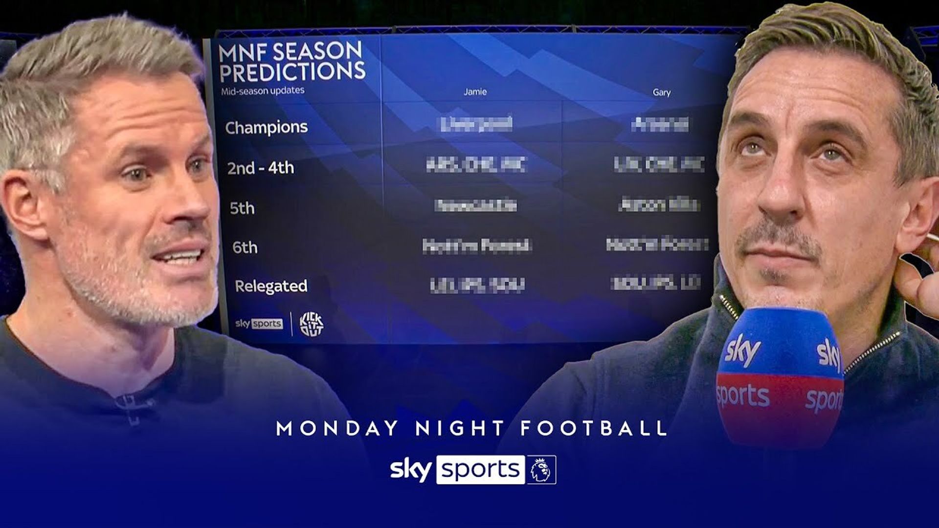 Nev and Carra's teams of the season so far and 2025 predictions