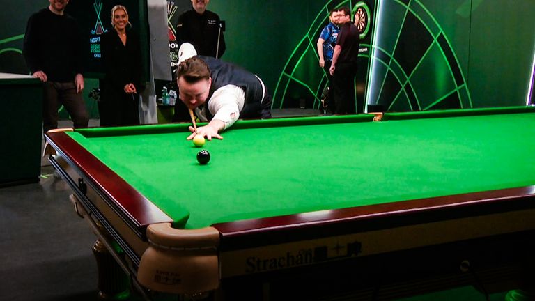 Watch the moment Murphy fell agonisingly short of making a 147 but then made a maximum a few minutes later in a recent battle between snooker, darts and golf