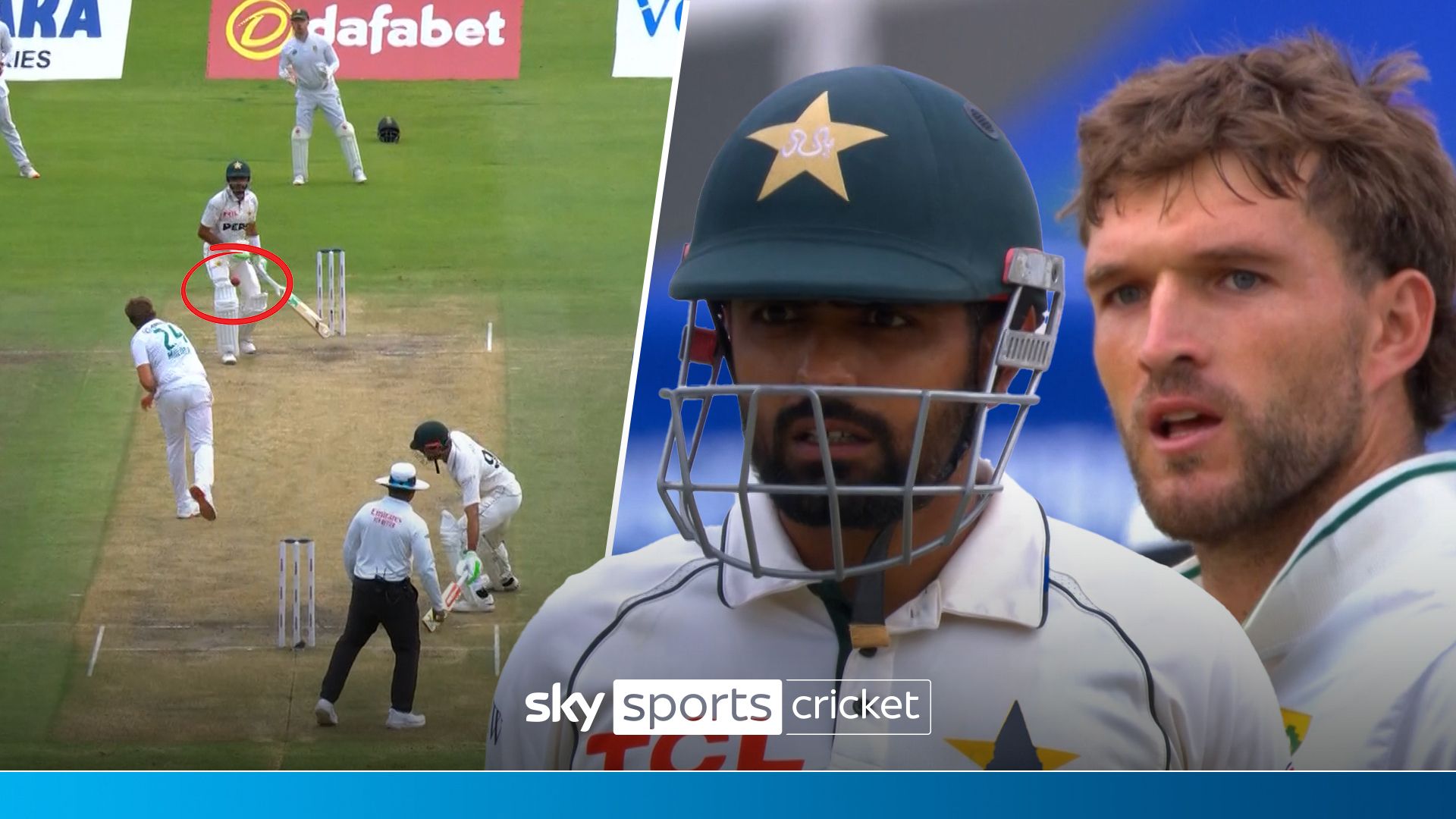 Babar fumes after being struck by ball in South Africa vs Pakistan!