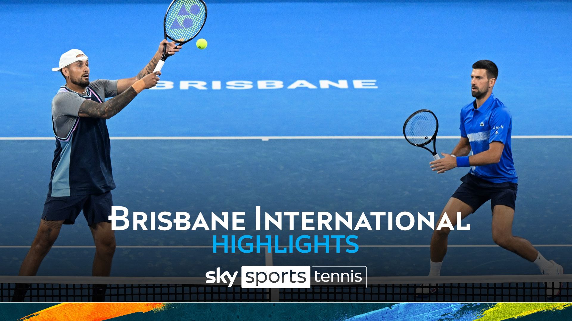 Doubles duo Djokovic & Kyrgios beaten in entertaining game