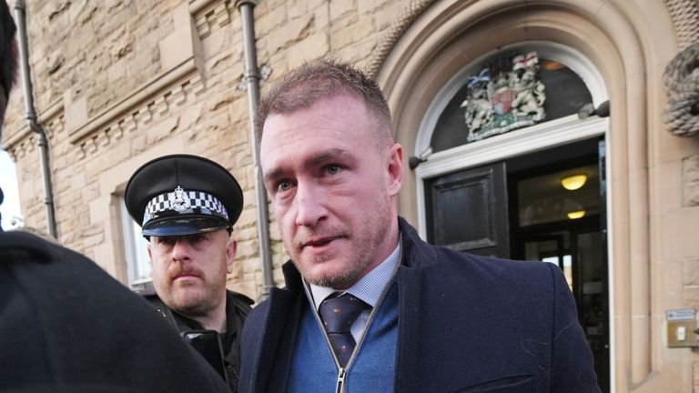 Former Scotland rugby captain Stuart Hogg was sentenced at Selkirk Sheriff Court