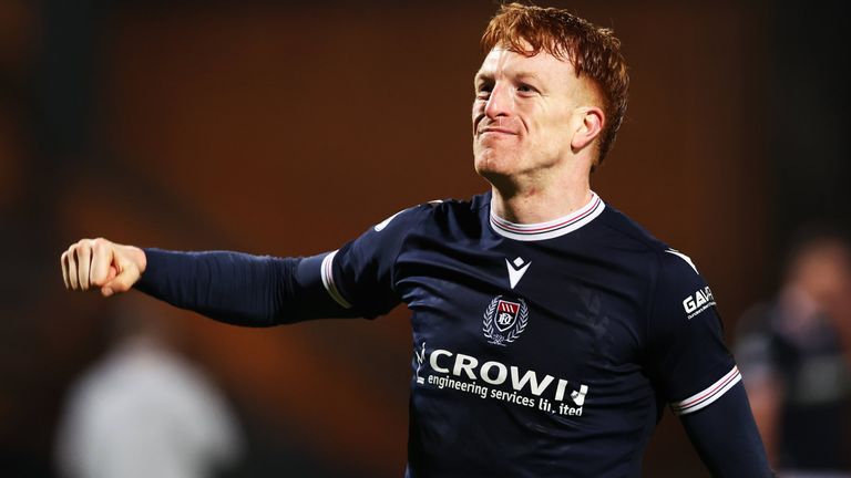 Boyhood Dundee fan Simon Murray scored the only goal in their first derby win over Dundee United in seven years