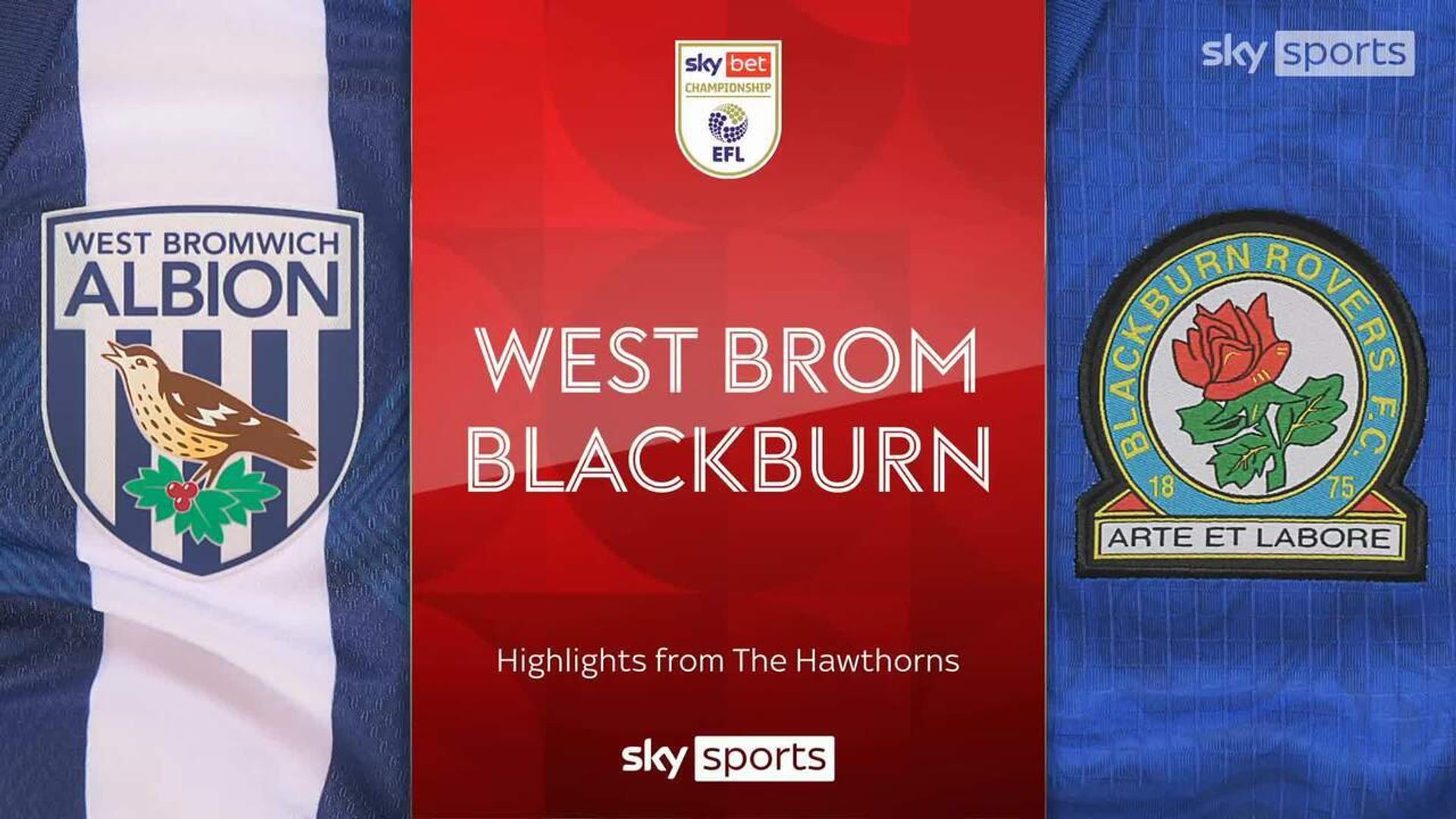 West Brom 0-2 Blackburn Rovers