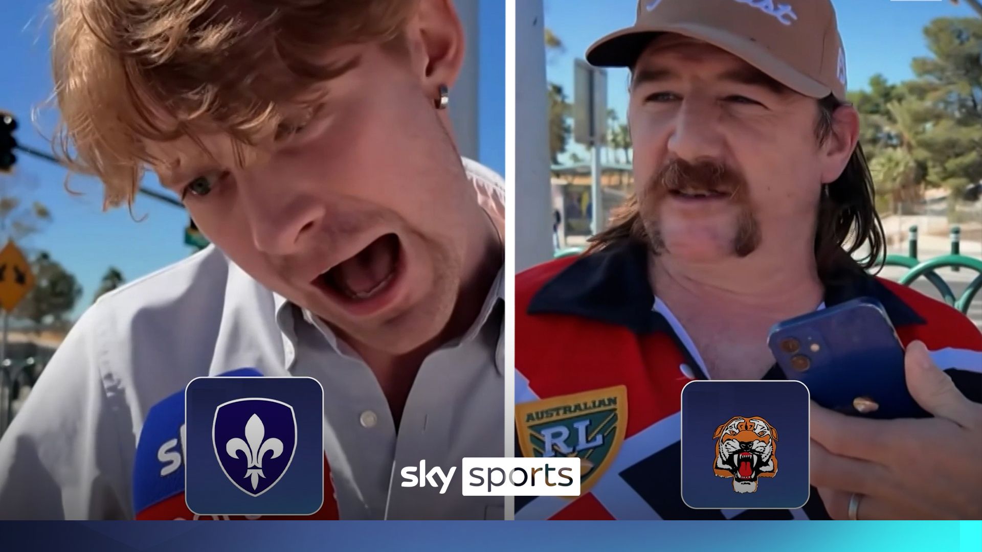 'The Fuming Rhinos...My Father?' | Vegas guesses Super League badges!