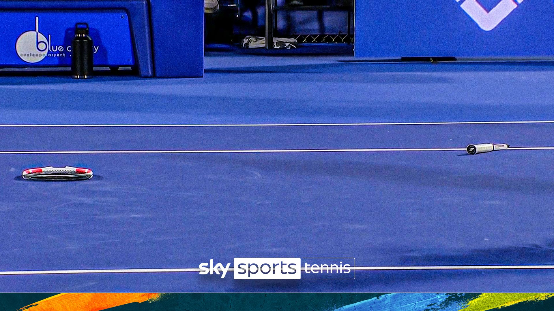 Ever seen this before? Shevchenko SNAPS racket in half while serving!