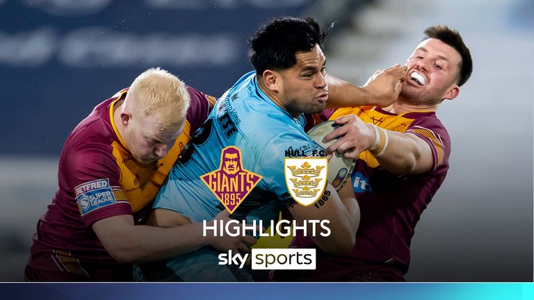 Highlights of the Super League clash between Huddersfield Giants and Hull FC