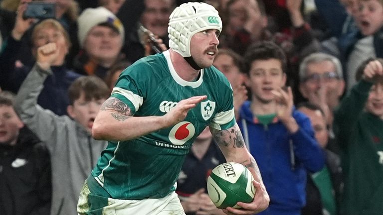 Ireland wing Mack Hansen returns from a quad injury to start