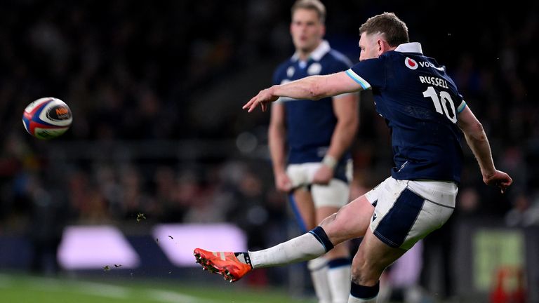 Russell missed three conversion as victory slipped through Scotland's fingers at Allianz Stadium