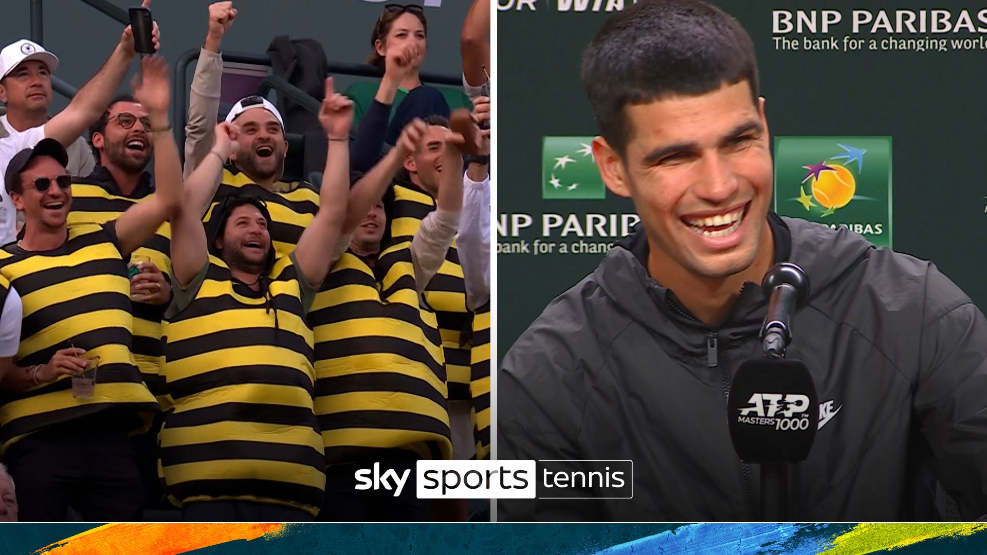 'It helped me a lot!' | Alcaraz buzzing with bees' support