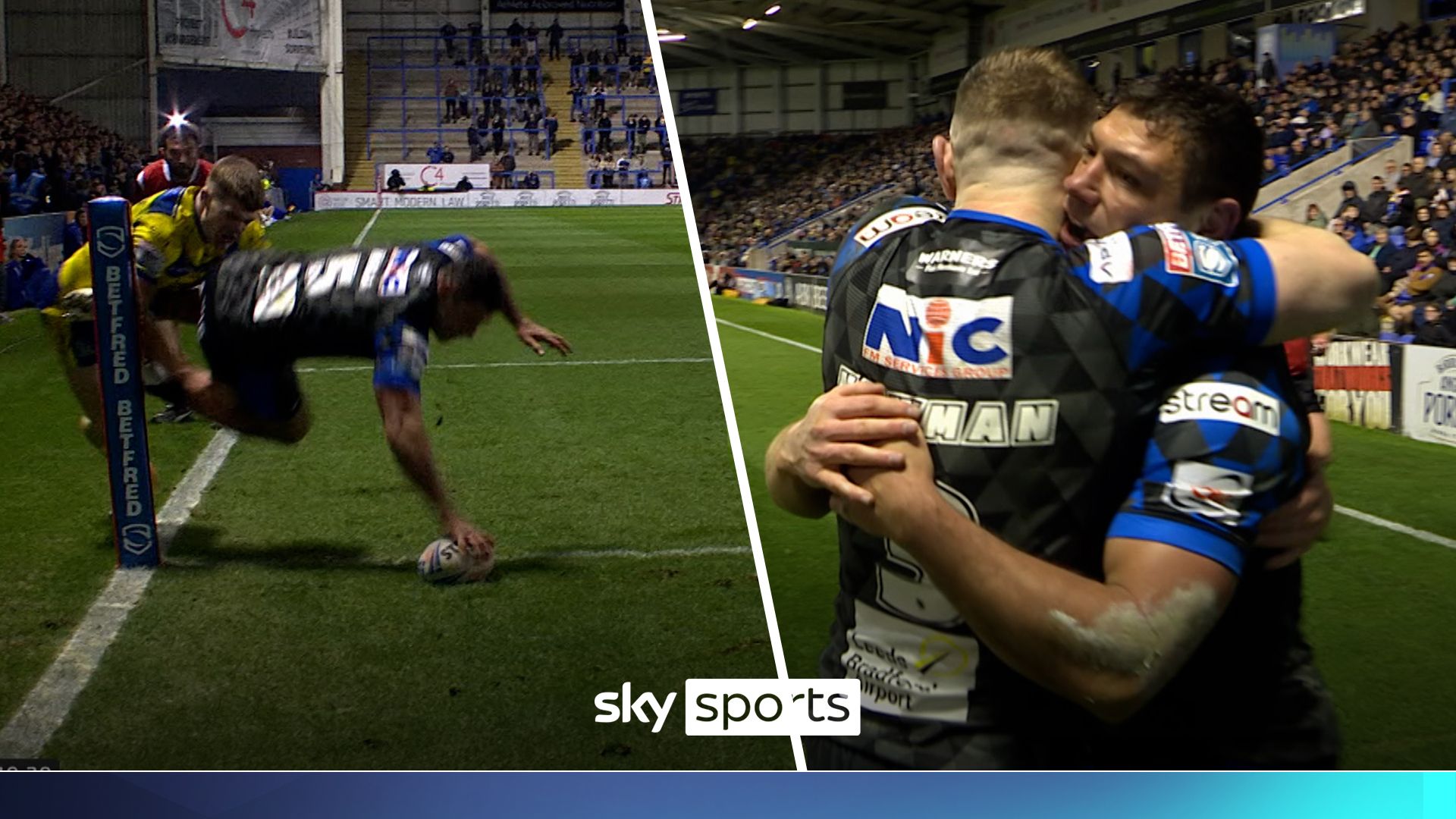 'Brilliant finish from Ryan Hall' | Rhinos' veteran dives superbly into the corner