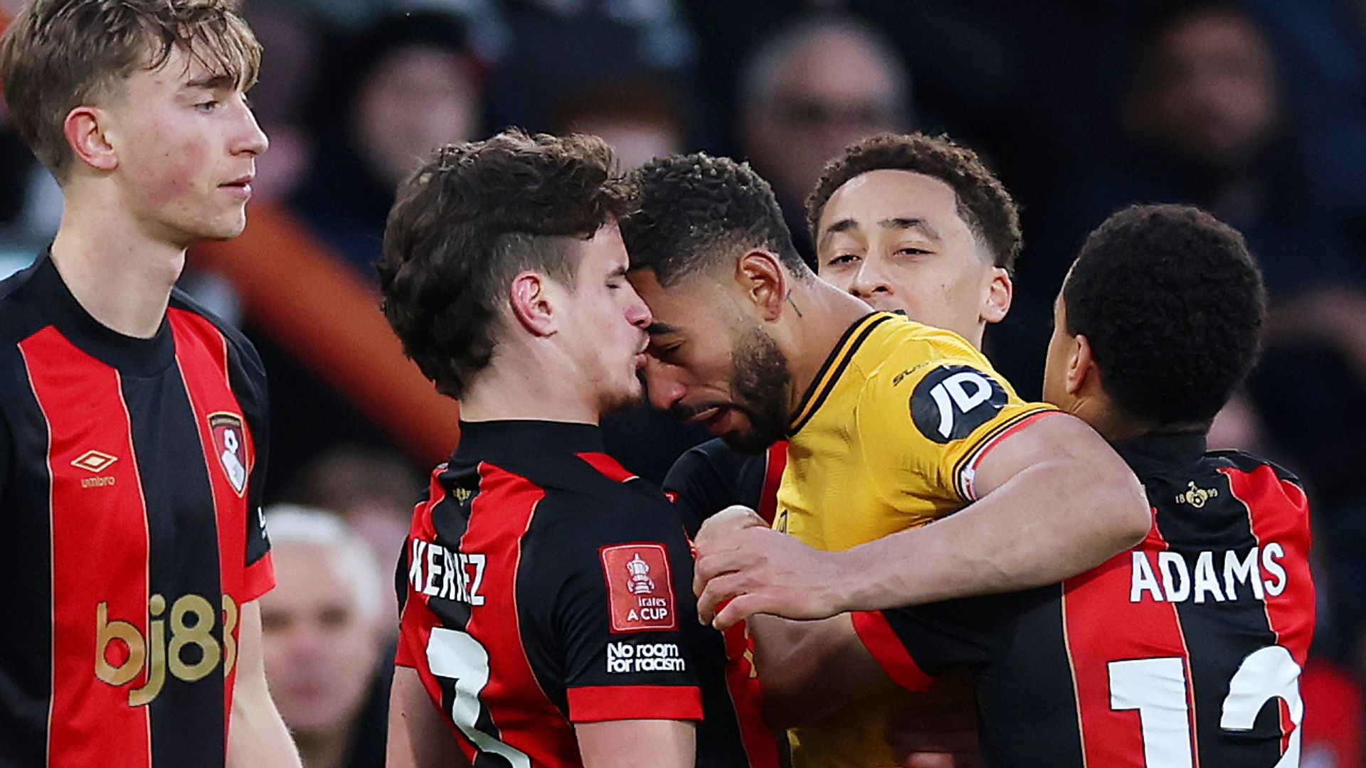 Cunha charged by FA over Bournemouth red card