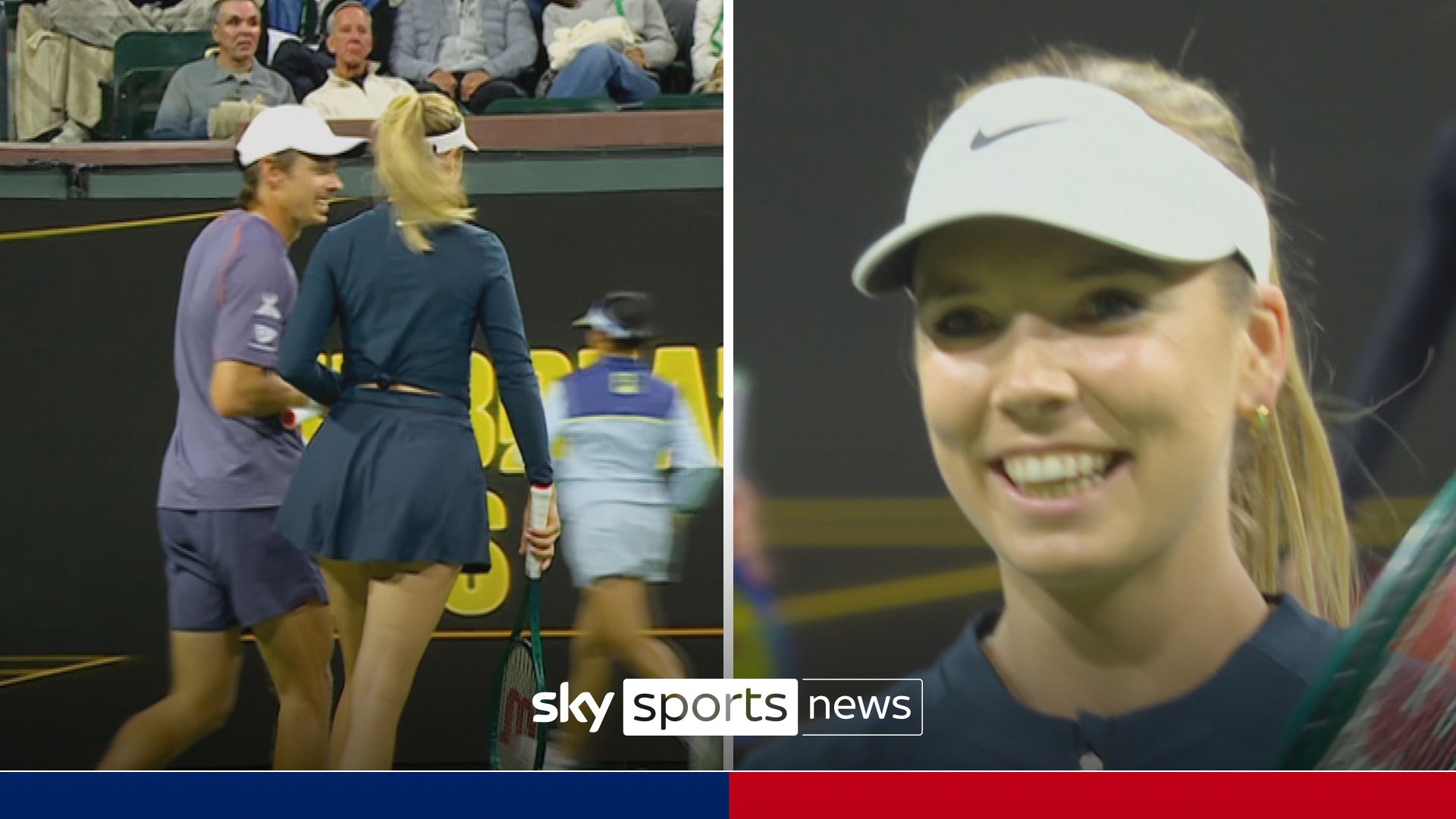 'Second and last time!' - Boulter pokes fun at fiancee De Minaur after doubles match