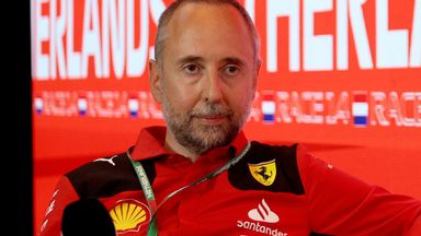 Enrico Cardile with Ferrari at the 2023 Dutch Grand Prix