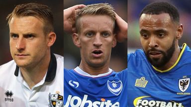 Chris Birchall (left), Carl Baker (centre) and Liam Trotter are taking part in a 'Player to Match Official' training camp