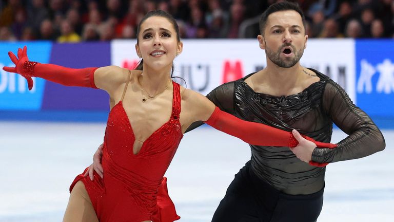 Lilah Fear and Lewis Gibson medal in Boston