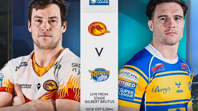 Highlights of the Super League match between Catalans Dragons and Leeds Rhinos.