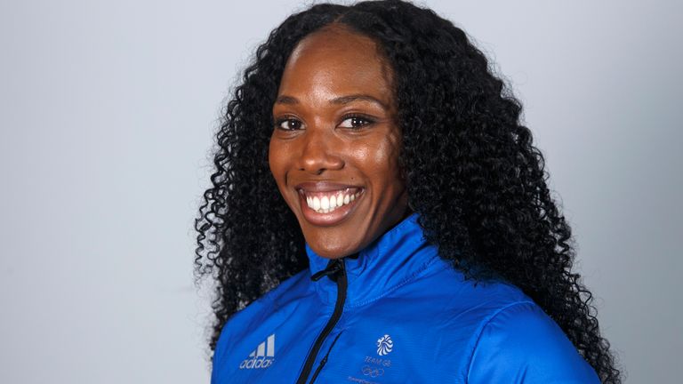 Douglas in her Team GB Winter Olympics kit