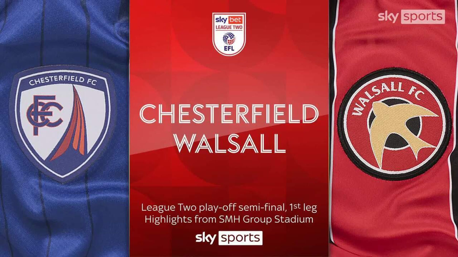 Walsall take commanding lead in League Two play-off semi-final