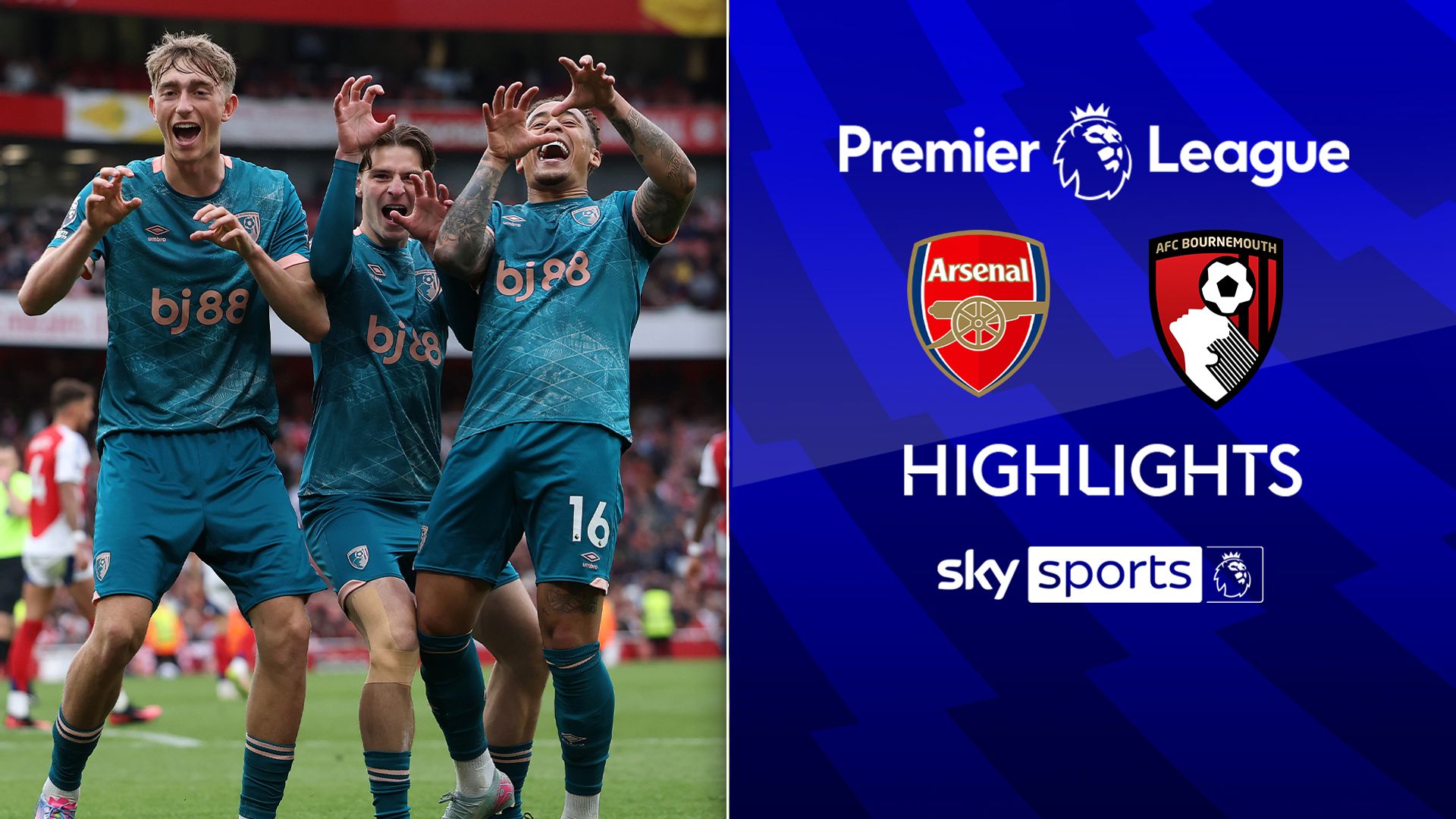 Big comeback win! Bournemouth stun Arsenal at the Emirates