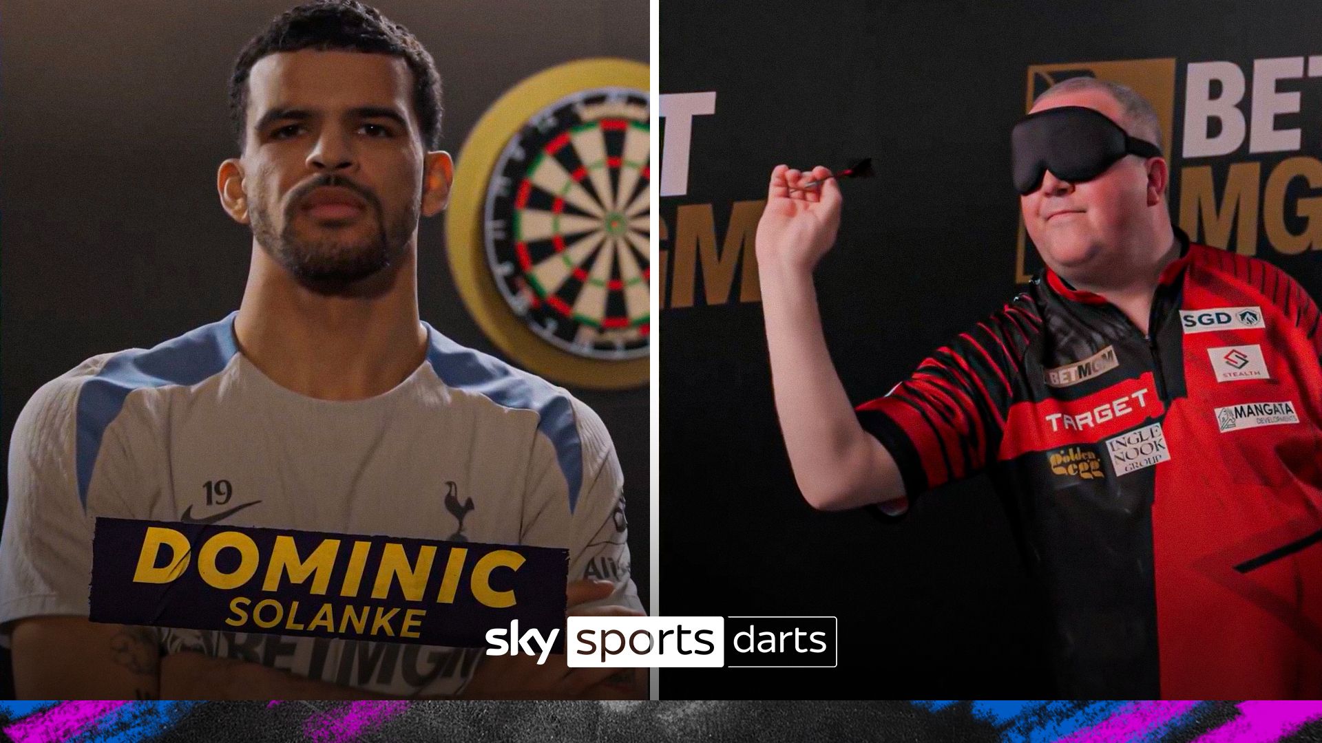 Darts in the Dark! | Spurs stars take on the world's best darts players...blindfolded!