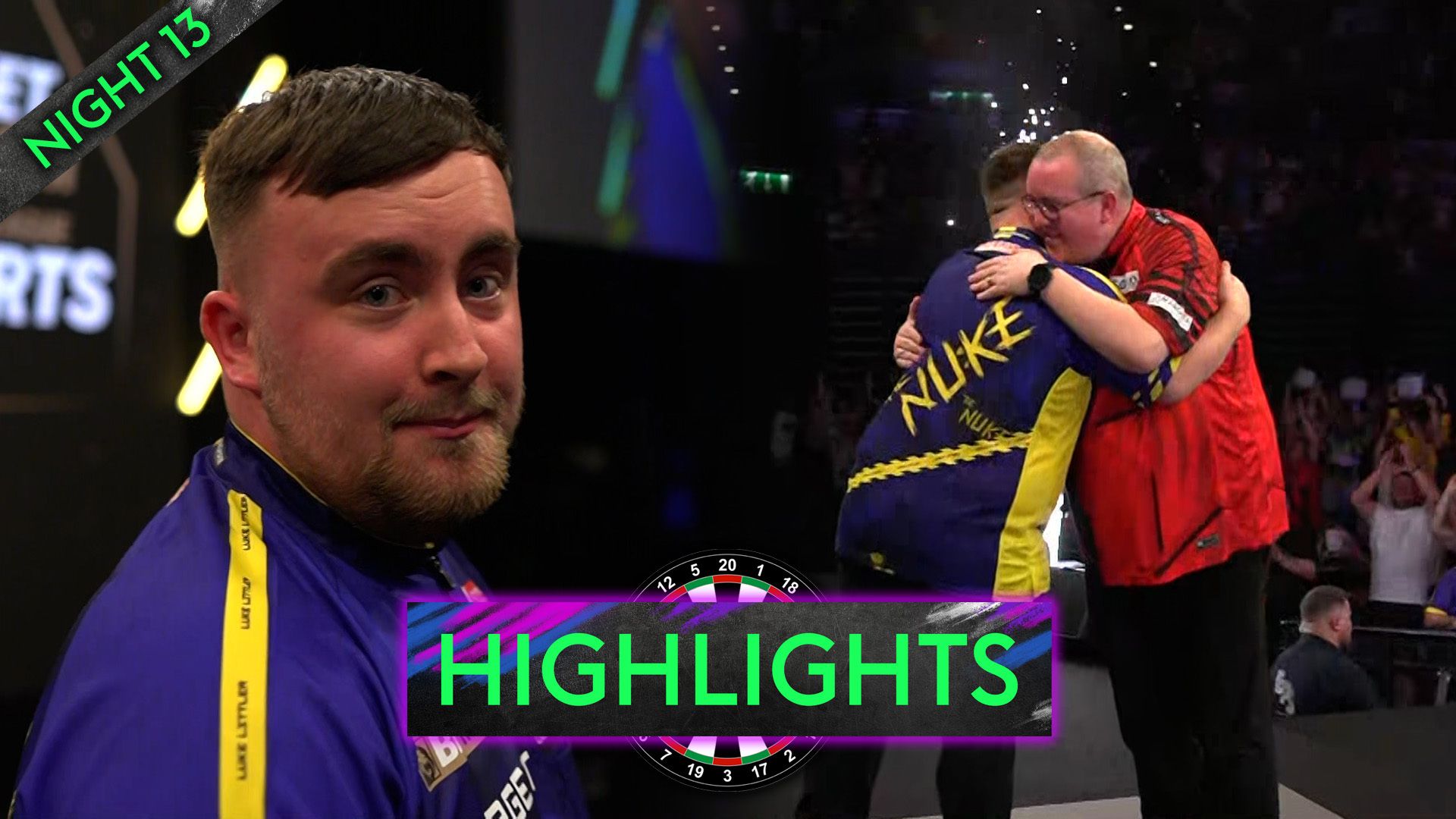 Highlights: Littler into Birmingham semi-final with tense win over Bunting