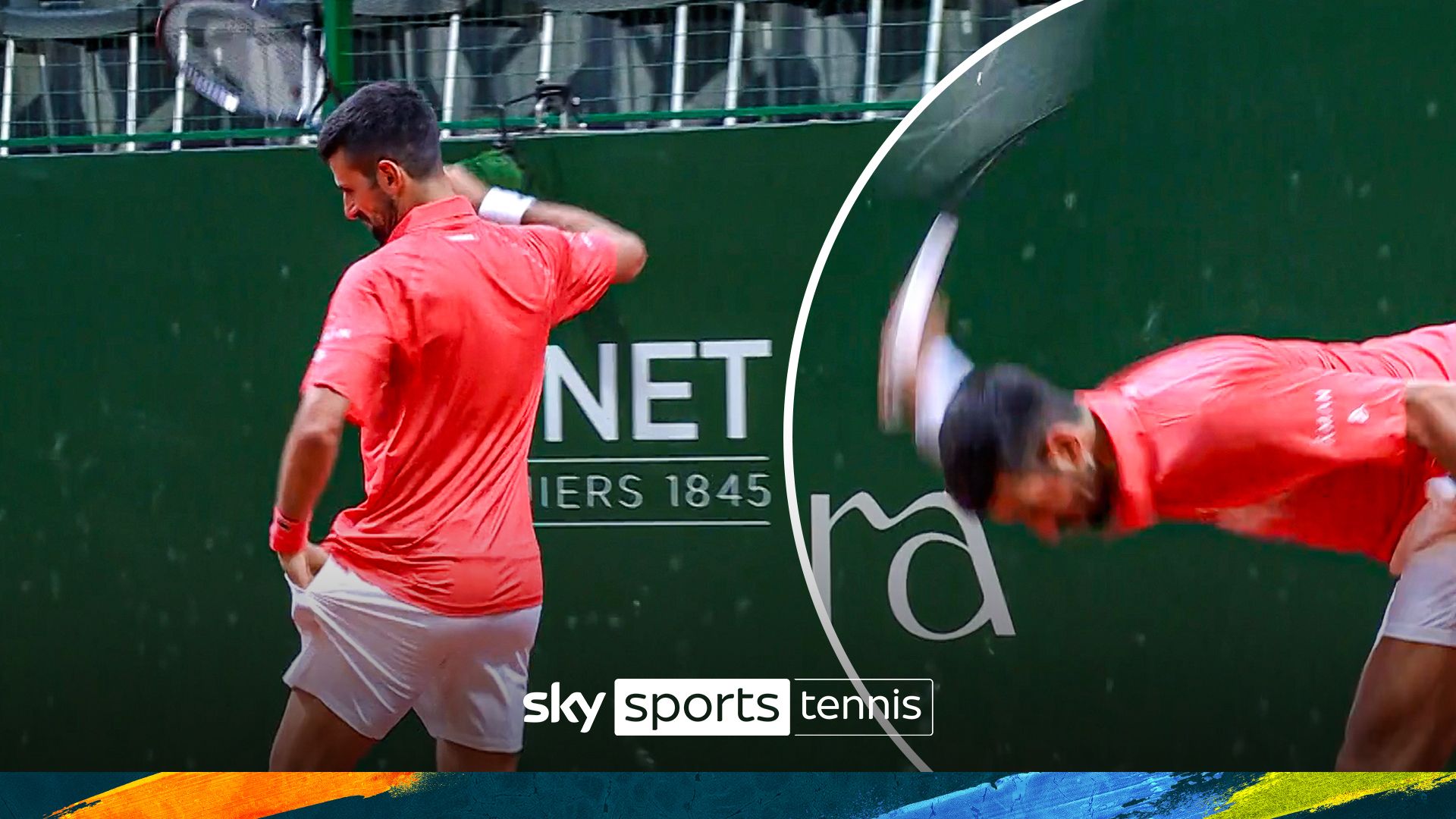 'He's absolutely FURIOUS!' | Djokovic SMASHES racket in anger