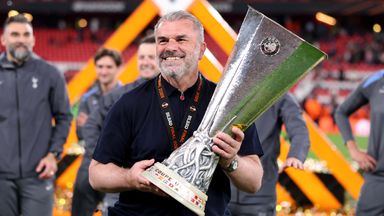 Ange Postecoglou ended Tottenham's 17-year trophy drought by winning the Europa League last season