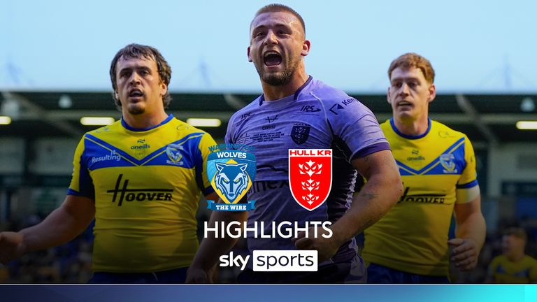 Highlights of the Super League match between Warrington and Hull KR