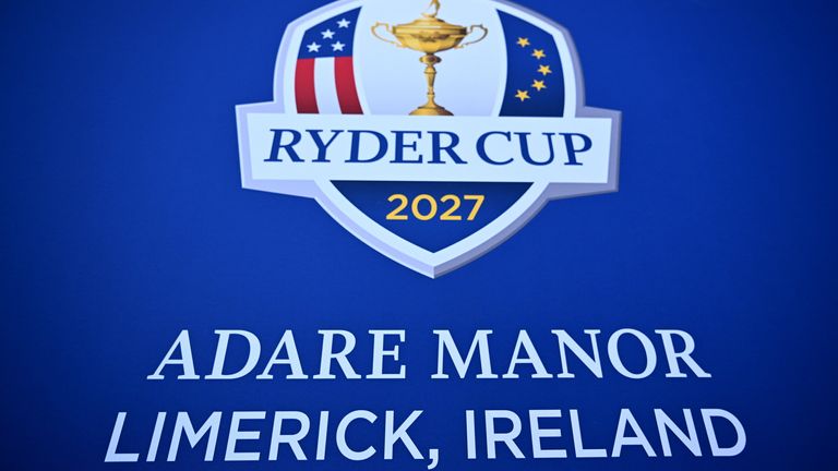The 2027 Ryder Cup will be held at Adare Manor in Ireland 
