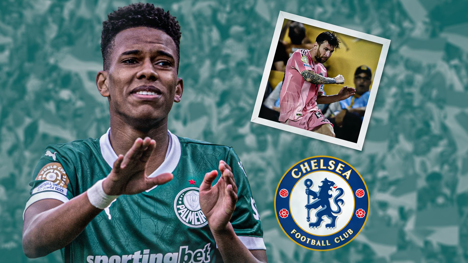 The Chelsea-bound teen nicknamed 'Messinho' taking on Messi at the CWC